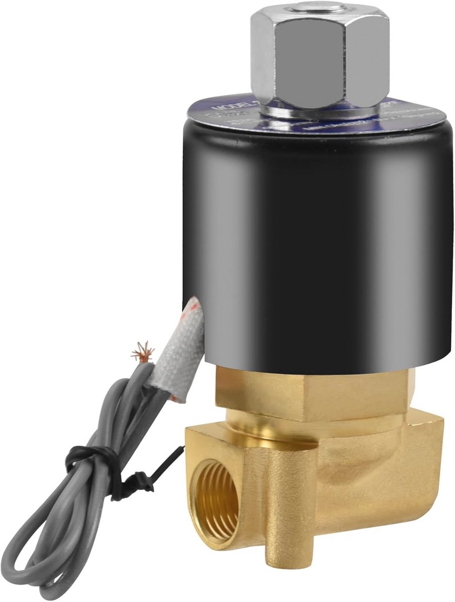 Elektrische Magneetventiel 2W-025-08K, Directe Actie, Normaal Open voor Water en Lucht