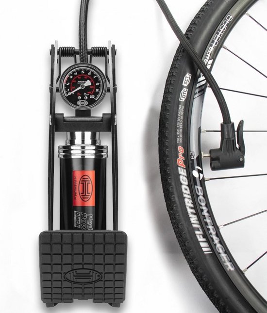 Premium Voet Luchtpomp 100PSI 10BAR voor Auto en Fiets met Adapters — afbeelding 5