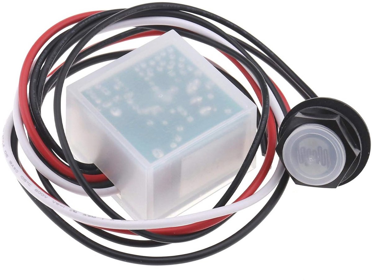 Foto-elektrische schemerschakelaar voor wandlicht met 20mm draad - IP65