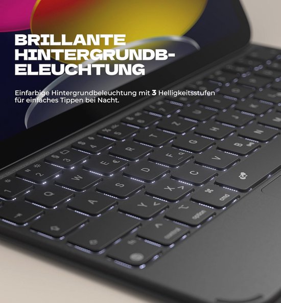 TQQ Étui Avec Clavier Tactile Pour IPad A16 11{^>ee<^} Génération