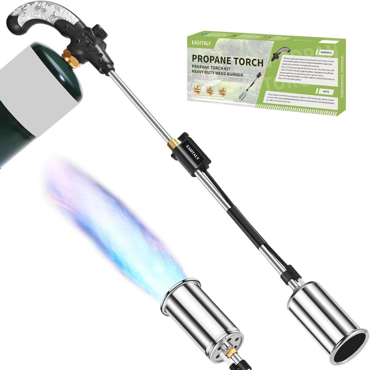 Hoge Output Onkruidbrander - Vlammenwerper voor Tuin en Dakbedekking