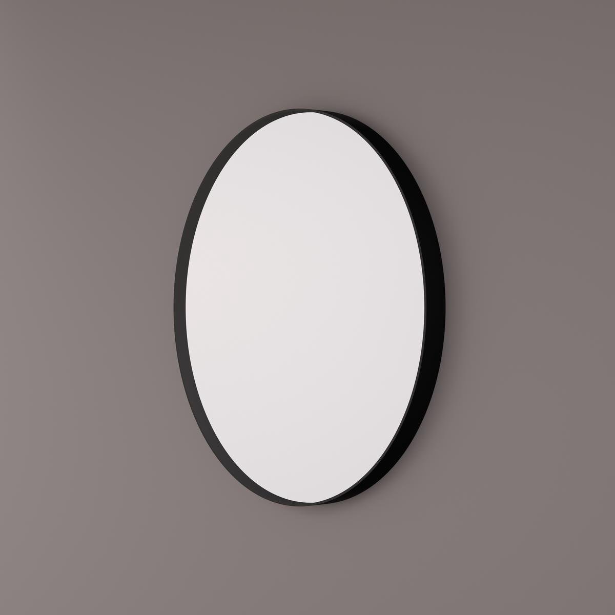 HIPP Design Spiegel Rond 60 x 5 cm - Mat CLAY - Industrieel Metalen Frame