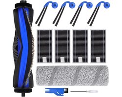 PromoHome 12-delige Accessoireset geschikt voor Ecovacs Deebot X11 OmniCyclone/X11 Pro/X11 Pro Omni/X11- Complete Onderhoudskit met Hoofdborstel, Dweilrollen, HEPA-filters en Zijborstels voor Optimale Reiniging