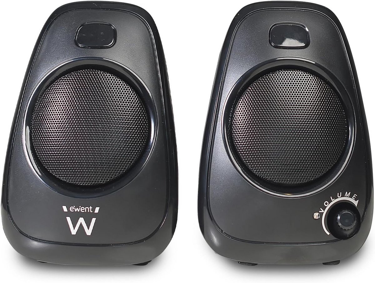 Compacte 2.0 Luidsprekers met USB-voeding en Volumeregeling - 10 Watt voor PC, Laptop, Smartphone en Tablet