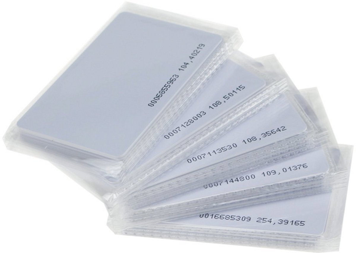 RFID Proximity ID Kaarten voor Toegangscontrolesystemen - 100 Stuks van 0,8 mm