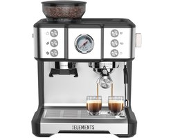 Professionele espressomachine met geïntegreerde molen en 20 bar druk