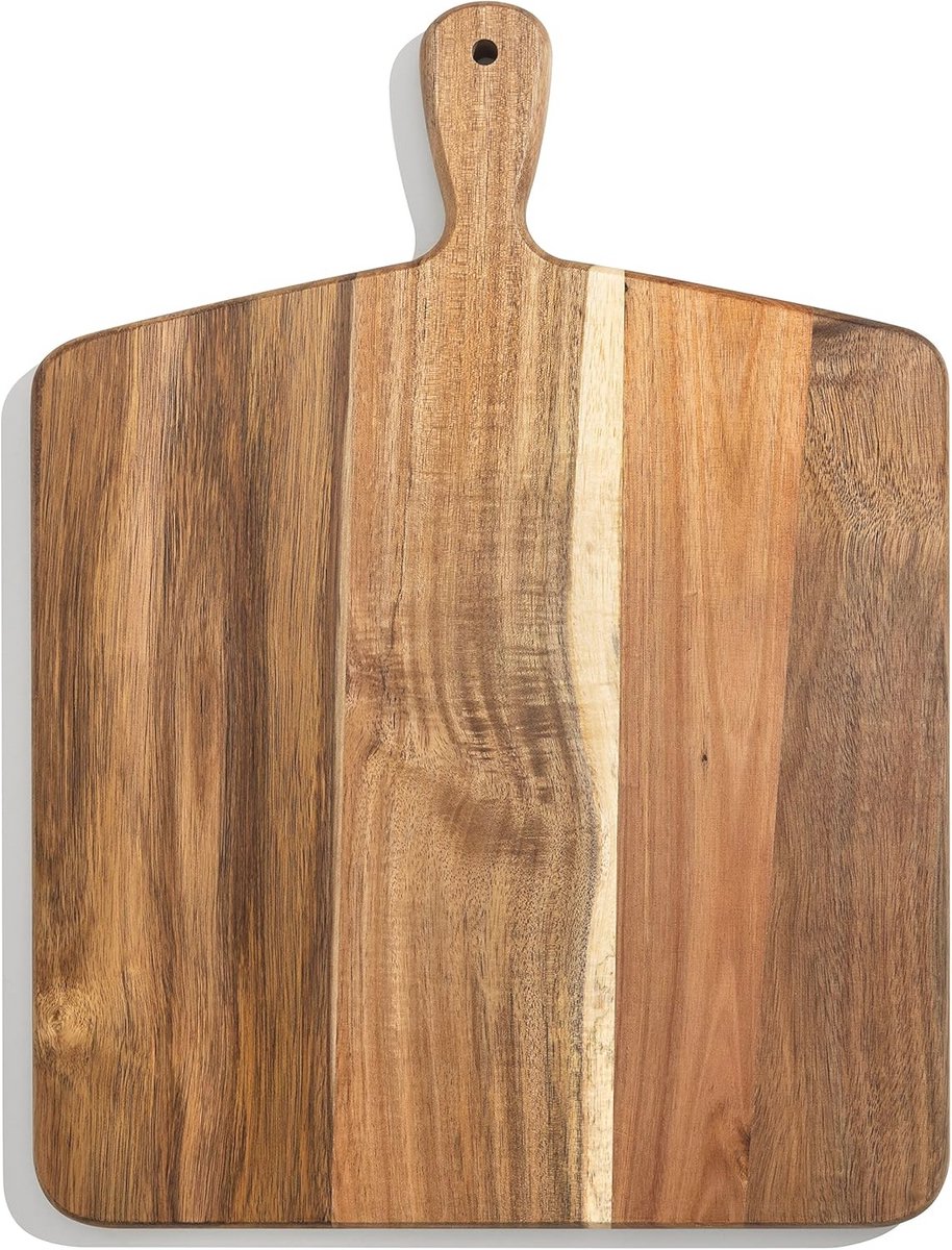 Grote Houten Snijplank en Serveerschaal - 43 x 33 cm - Perfect voor Vlees, Kaas, Groenten en Brood