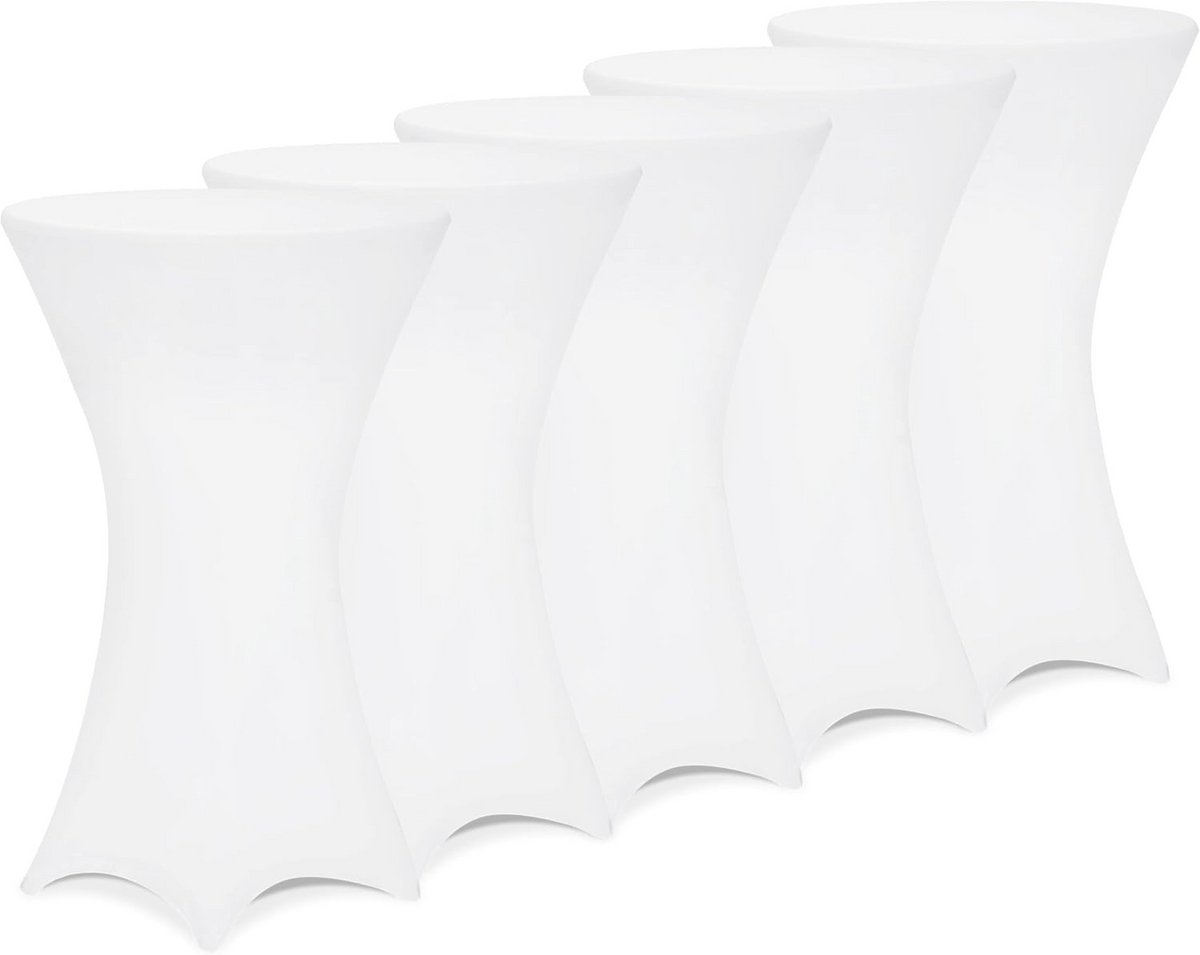 Elegante Rekbare Statafelhoezen voor Ronde Tafels - 5 Stuks - Diverse Kleuren en Maten
