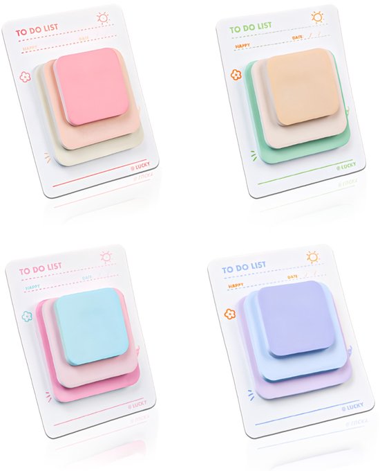 600 Sheet Transparent Sticky Notes, 3 x 3 Clear Sticky Notes Waterproof Self-adhesive Translucent Sticky Notes Pad for Books Annotation and Tracing, Clear Sticky Notes (12 Pads
