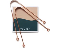 Koperen tongreiniger - set van 2 Ayurveda tongschrapers