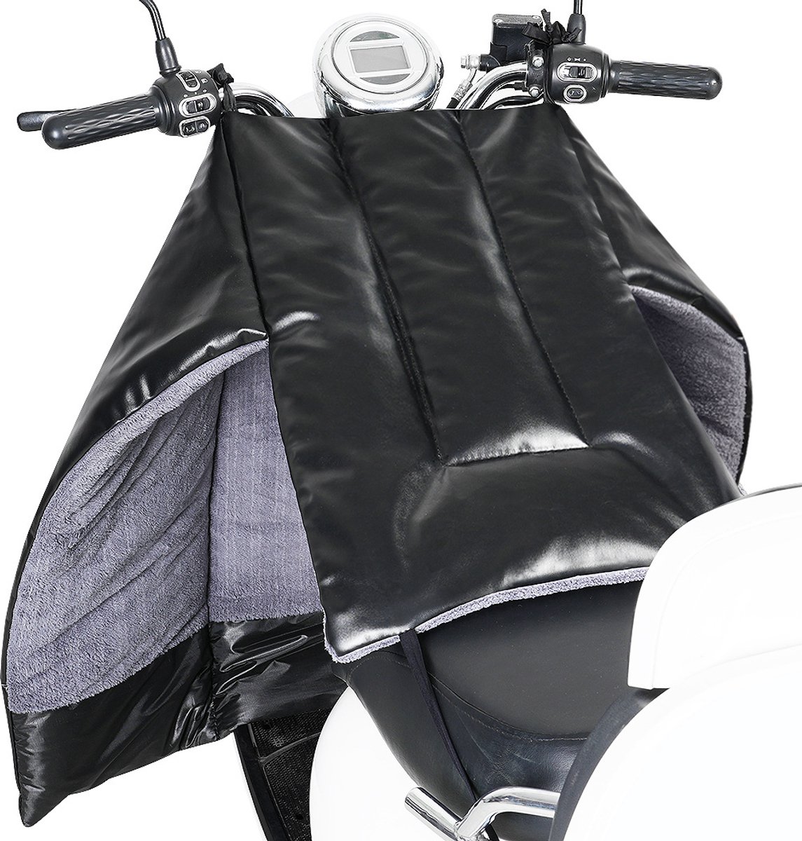 Beenkleed Scooter - Universele Scooter Beenbeschermers - Motor Warmtedeken - Warme beenhoezen - Scooter Deken Winter - cootmobiel beenkleed - Beenhoezen voor rolstoelen - Winddicht en warm - Zwart – foto 3