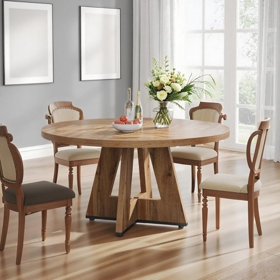 buybyroom Round dining table small bistro table round dining room table,As kitchen table,dining room tables,bar table round 80cm,White