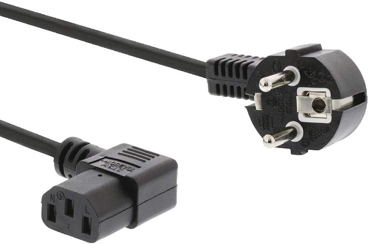Netsnoer 220V 2 meter met geaard contact IEC 320 C13