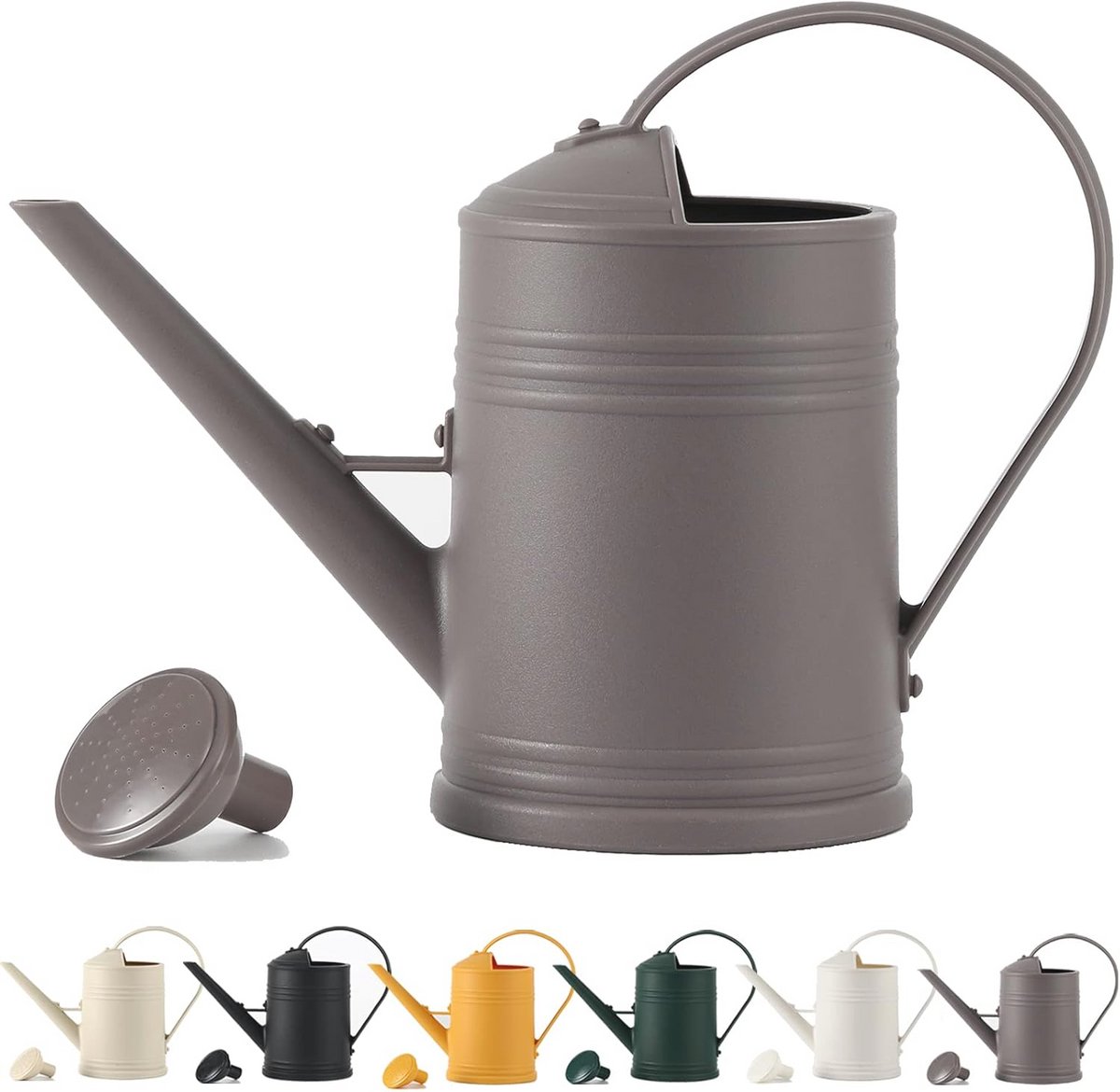 Gieter Planten - Waterkan Tuin - Planten Water Geven - Afneembaar Douchemondstuk - 2 Liter Capaciteit - Grijs