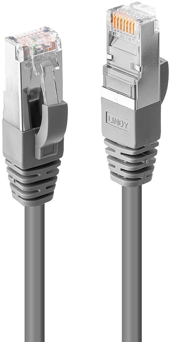 LINDY 45585 RJ45 Netwerkkabel, patchkabel CAT 6 S/FTP 5.00 m Grijs Snagless 1 stuk(s)