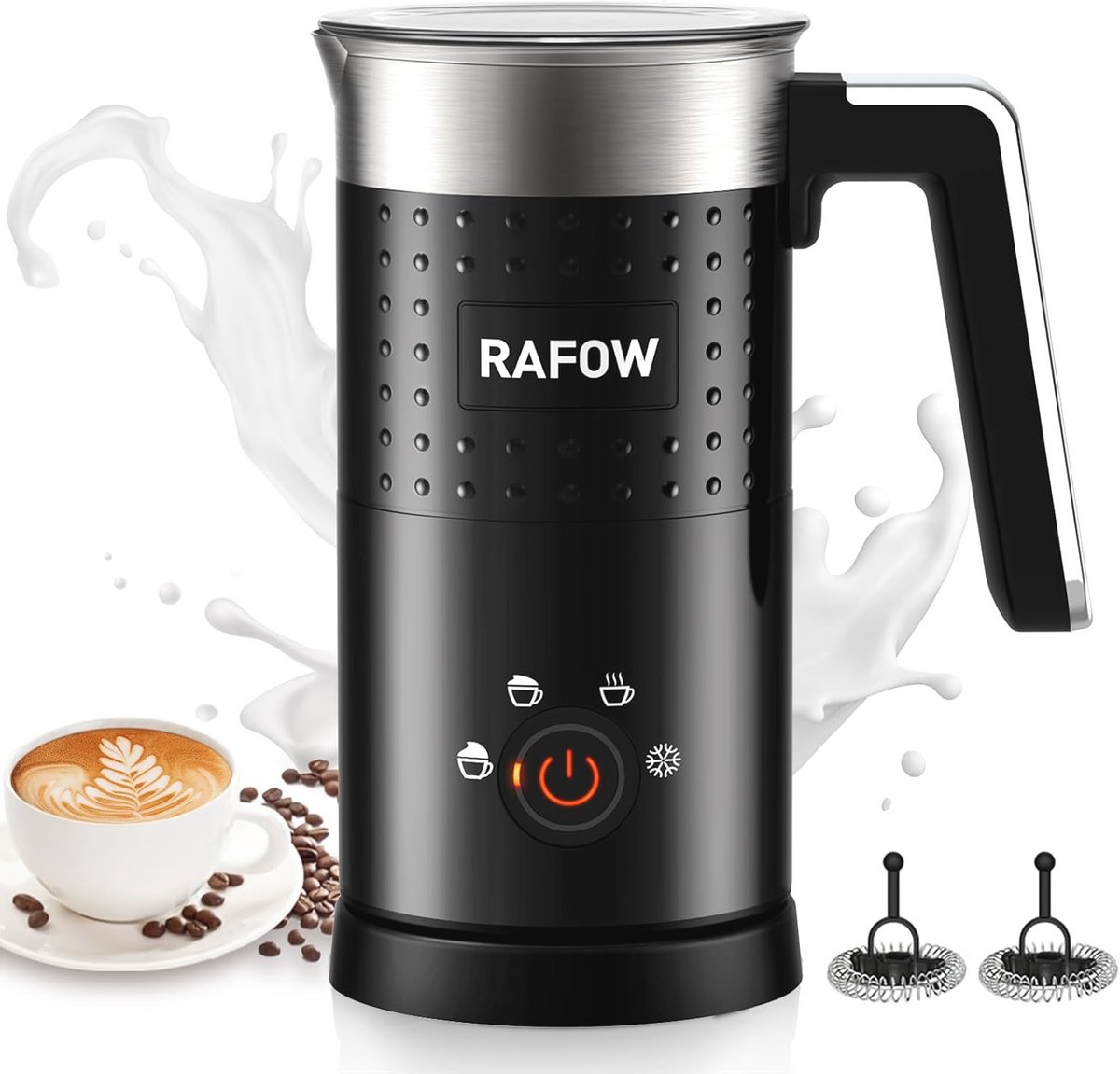 4-in-1 Automatische Melkopschuimer met Grote Capaciteit voor Latte en Cappuccino