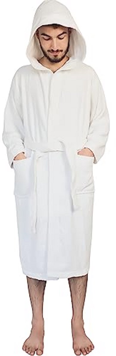 Luxe badjas met capuchon voor dames - 100% Egyptisch katoen - Perfect voor spa, vakantie en thuis