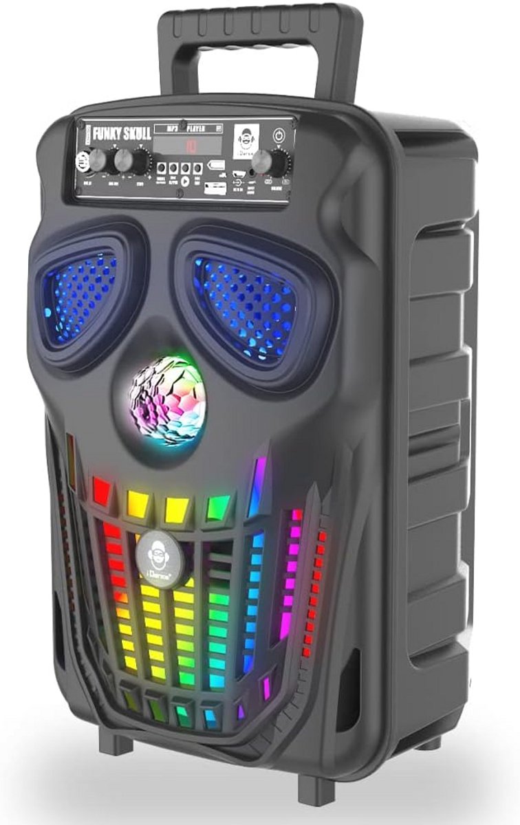 Draadloze Bluetooth Party Speaker met Lichteffecten en Karaoke Functie