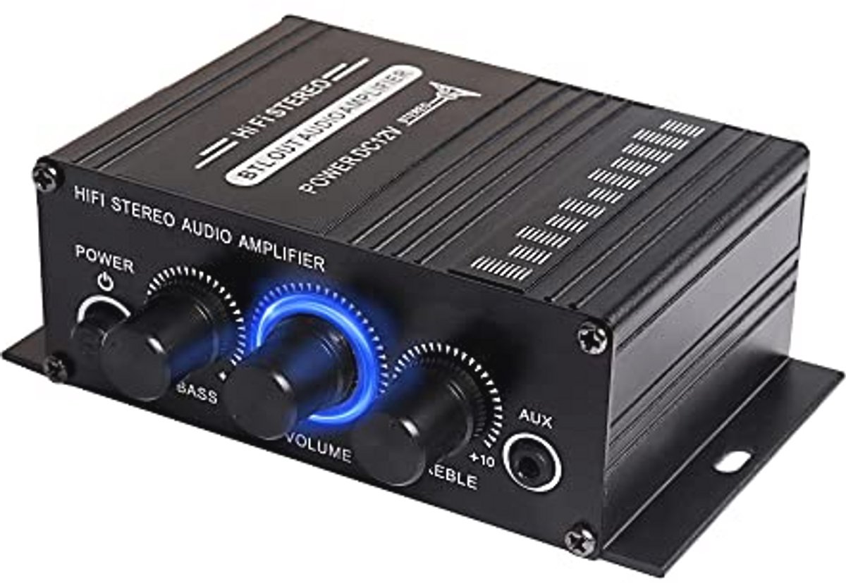 HiFi Stereo Audio Versterker voor Auto - 2 Kanaals Subwoofer Versterker