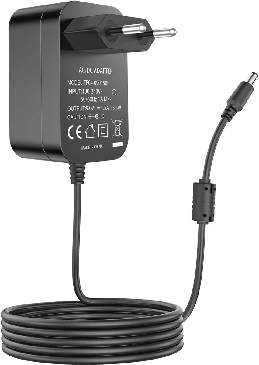 9V Voeding Adapter voor Bewakingscamera's - AC naar DC 9V Adapter voor Tapo C100, C200, C310, TC60, TC70