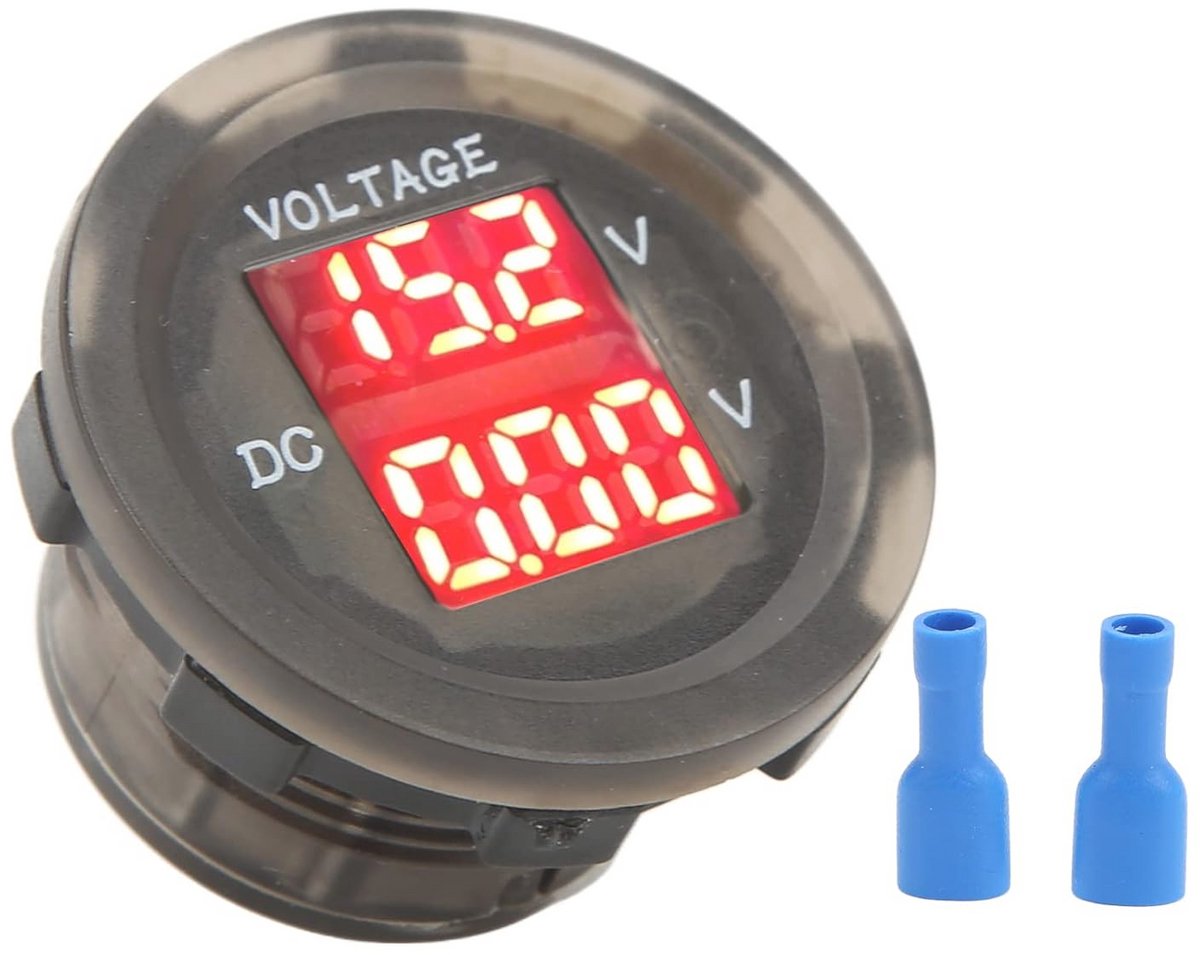 Dubbele Digitale Voltmeter voor Auto - Waterdichte LED Display Meter 12-24V