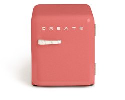 CREATE - Koelkast in retrostijl - Terracotta - Handvat Marmer - FRIDGE RETRO 48L