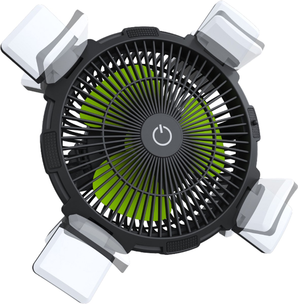Goui Flow multifunctionele waaier met licht
