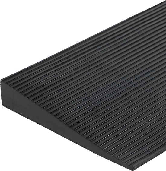 GEASY Drempelhulp 2 cm - Drempelhulp Rubber - 90x15x2 - Oprijplaat 2 cm - 20 mm - Drempelhulpen Buiten & Binnen - Drempelplaat - Drempel Hulp - Antislip - Drempelhelling - Oprijhelling - Voor Rollator, Rolstoel en Scootmobiel