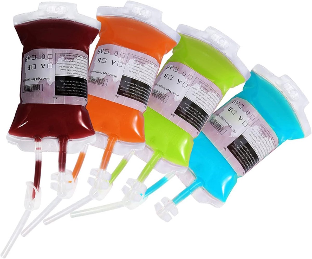Halloween Blood Drink Bags - Halloween Party Drink Package - Reusable Energy Drink Container voor Cosplay en Feest Evenement