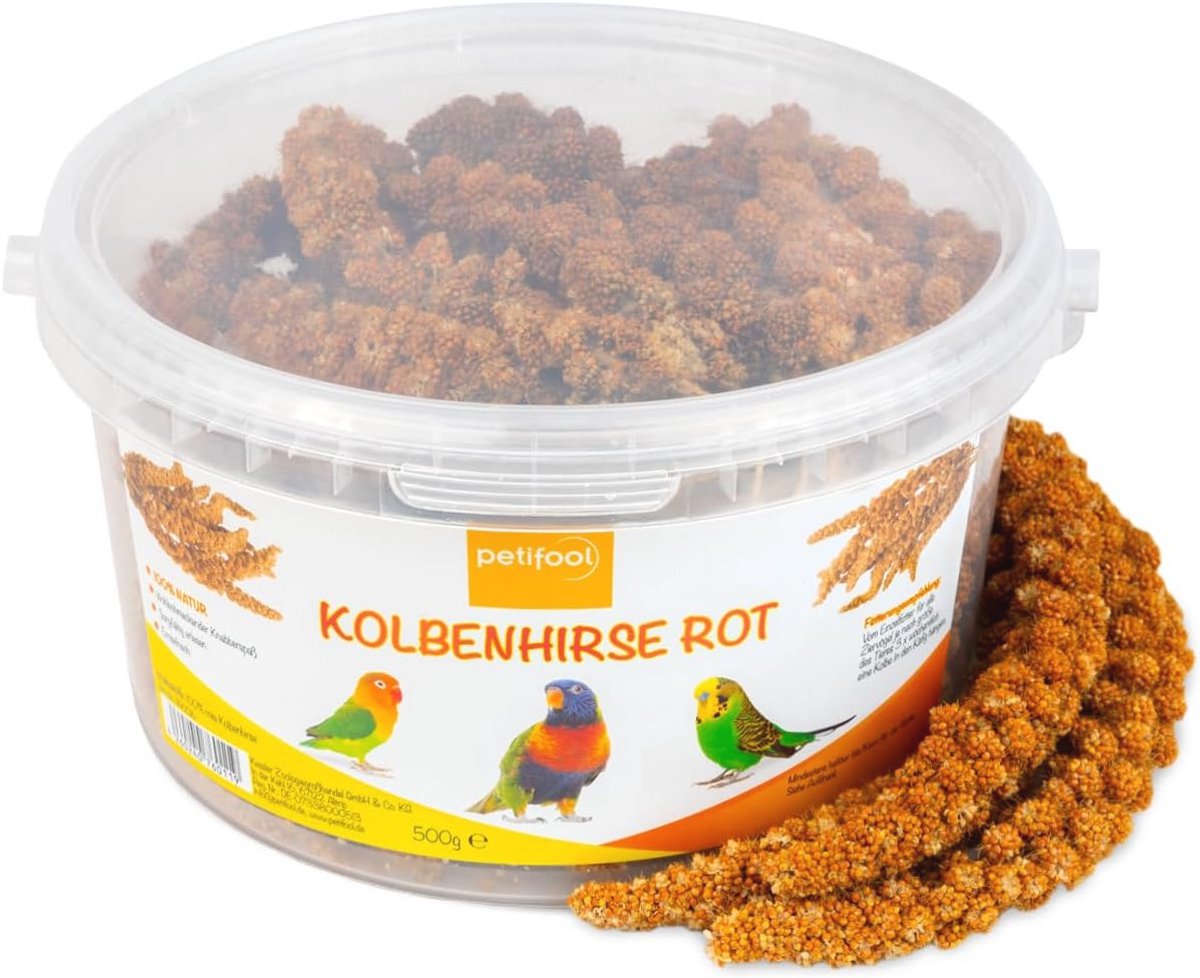 Natuurlijk Kolfgierst voor Siervogels - 500 g Hoogwaardige Vogelvoer
