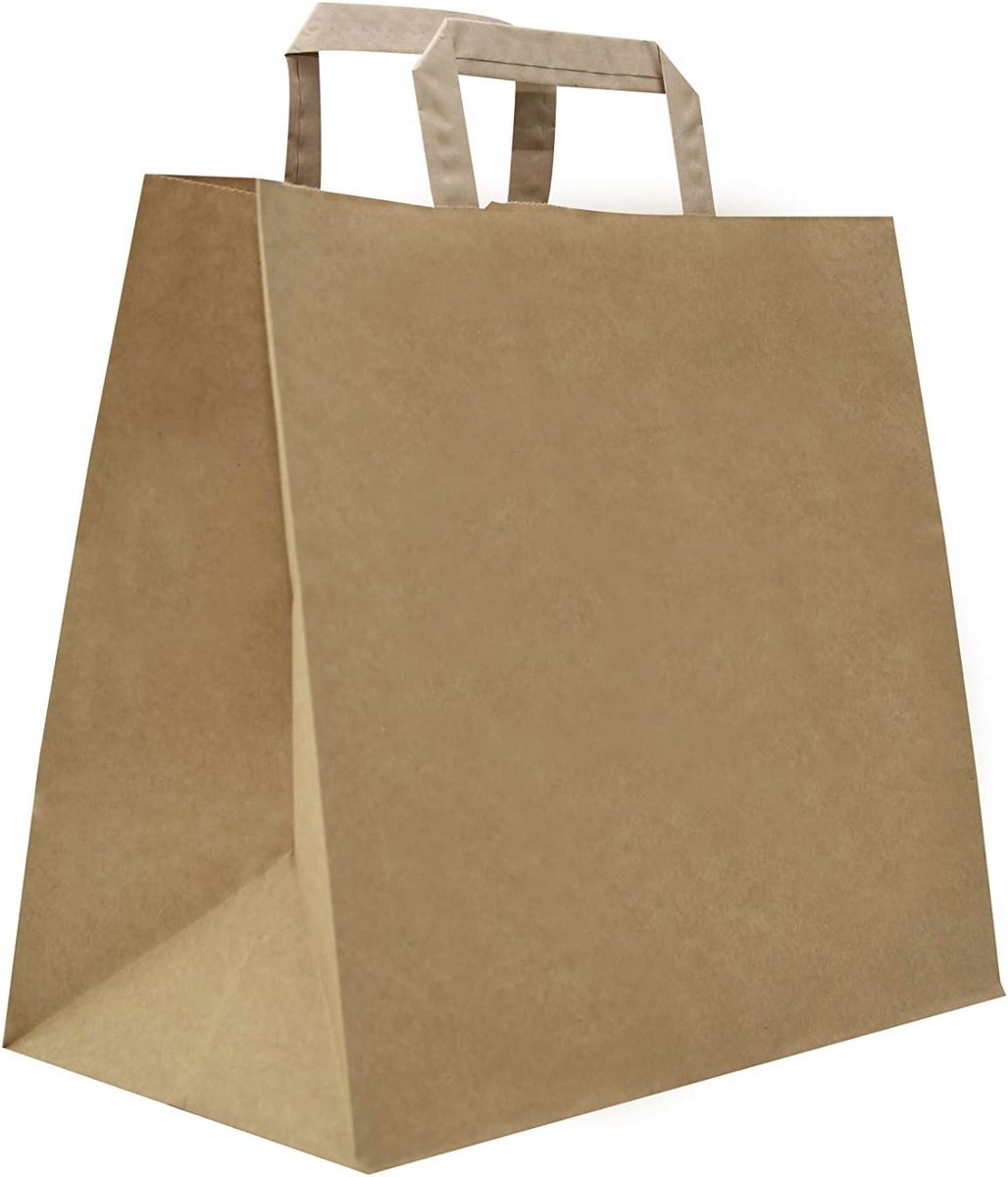 Havanna Shopper met vierkante bodem – 50 stuks, 27 + 17 x 29 cm
