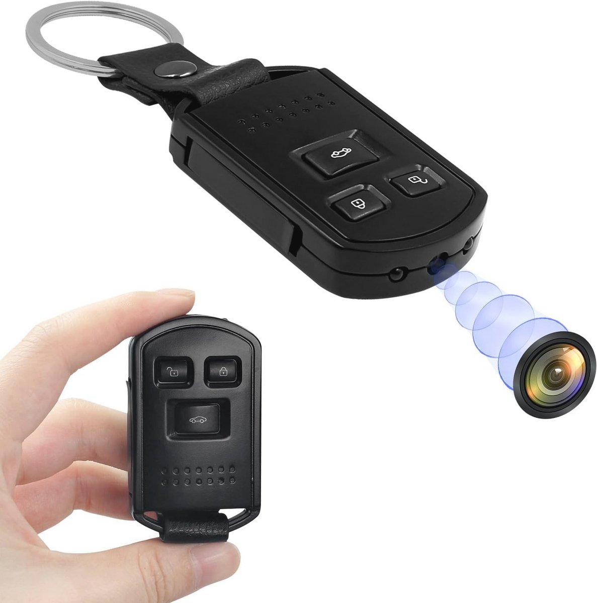 Mini Bewakingscamera voor Binnen - Draagbare HD 1080p Microcamera met Bewegingsdetectie en IR Nachtzicht