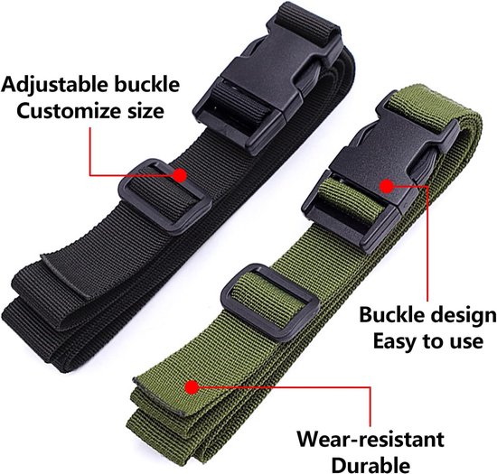 Pack van 8 Nuttige Straps - Snelle Bevrijding - 1.5m Verstelbare Nylon ...