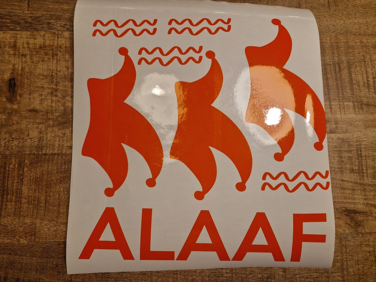 Herbruikbare statische raamsticker ALAAF