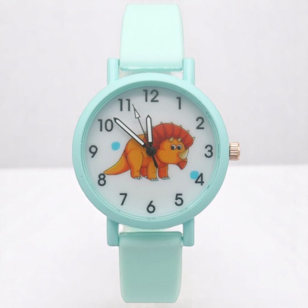 Nieuw kinder horloge Dino Mintgroen - Cadeautip