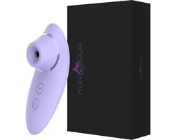 MontAmour Melody – Luchtdruk Vibrator voor Vrouwen – Clitoris Stimulator – 10 Standen – Drukgolf Vibrator – Oplaadbaar – Veilig - Waterdicht – Siliconen – Sex Toys voor Vrouwen – Vibrators voor Vrouwen - Clitoris Zuiger - Zuigvibrator - Lila - Paars