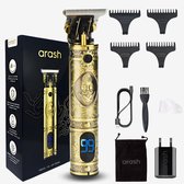 arash® Tondeuse Professionnelle pour Hommes - Tondeuse à Cheveux et Barbe Sans Fil Premium - Innovant, Silencieux et Puissant - Design Avancé - Complet avec Bloc de Charge et 5 Opzetstukken