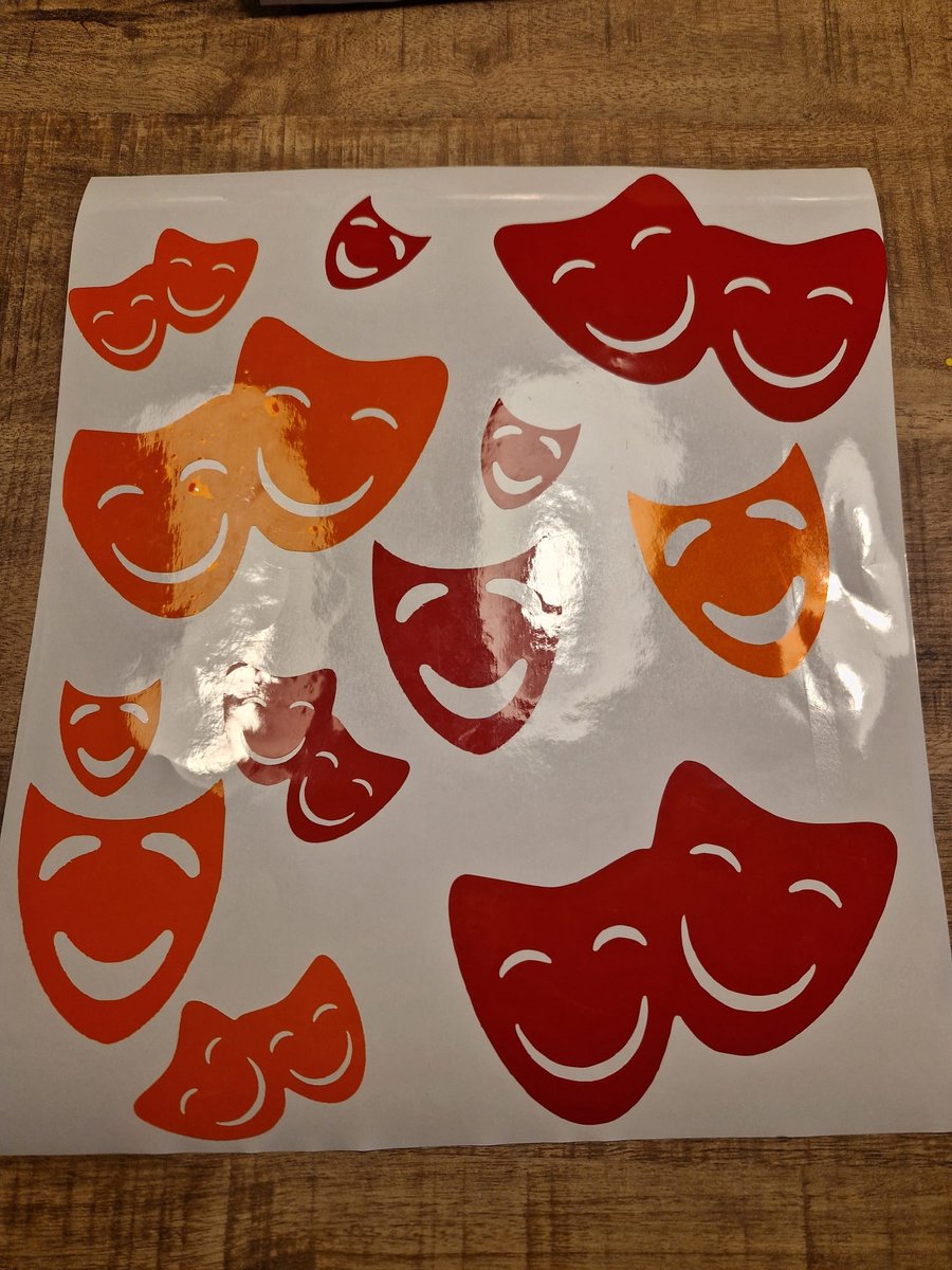 Herbruikbare statische raamsticker MASKERS