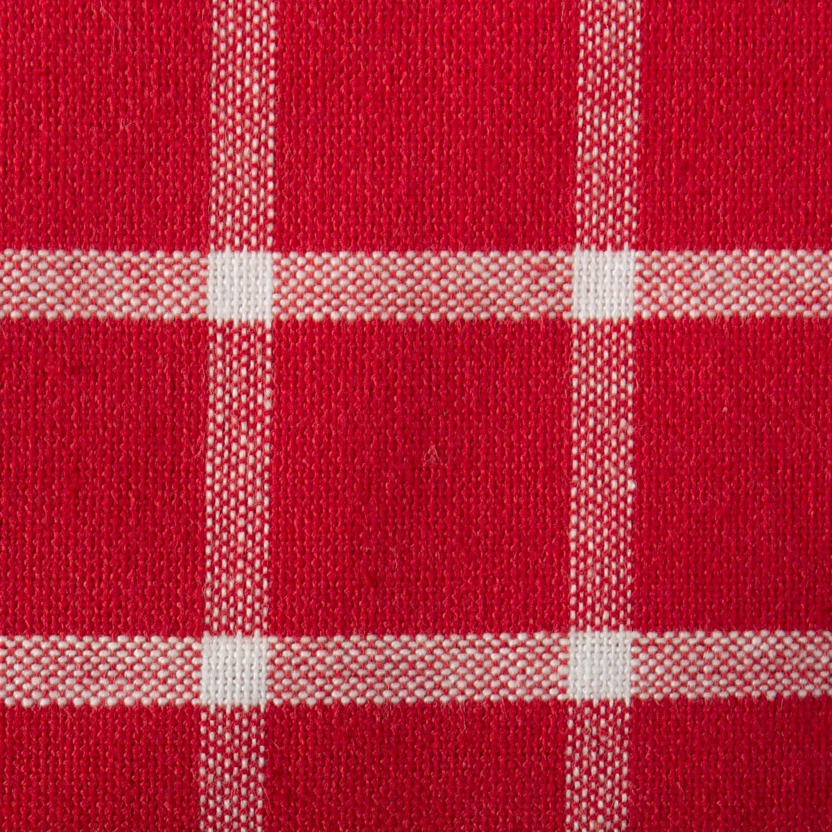 Katoenen Tafel Runner Rood Wit Geruit voor Feestdagen - 14x72 Inch
