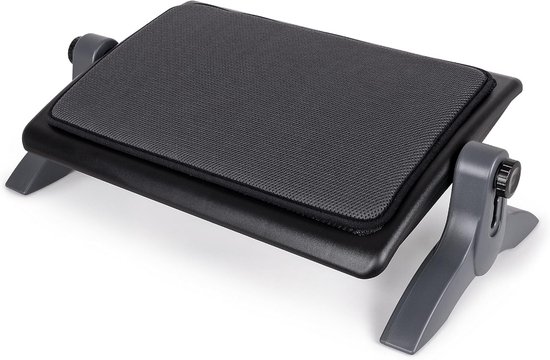 ComfiLife Voetensteun Voor Onder Het Bureau – Verstelbaar, Van Traagschuim, Ergonomisch Ontwerp – Verlicht Rug- En Heuppijn – Geschikt Voor Kantoorstoel En Gamestoel (grijs)