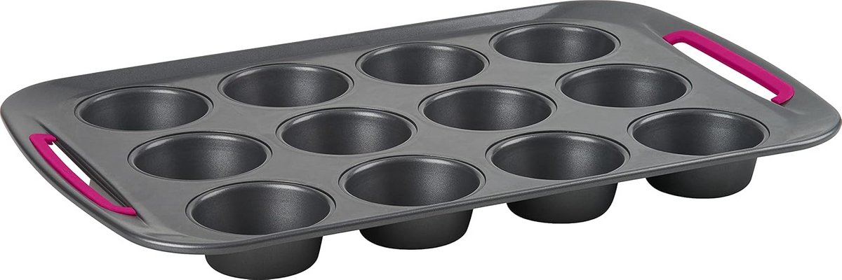 Bakvorm voor 12 Muffins of Cupcakes - Antiaanbaklaag
