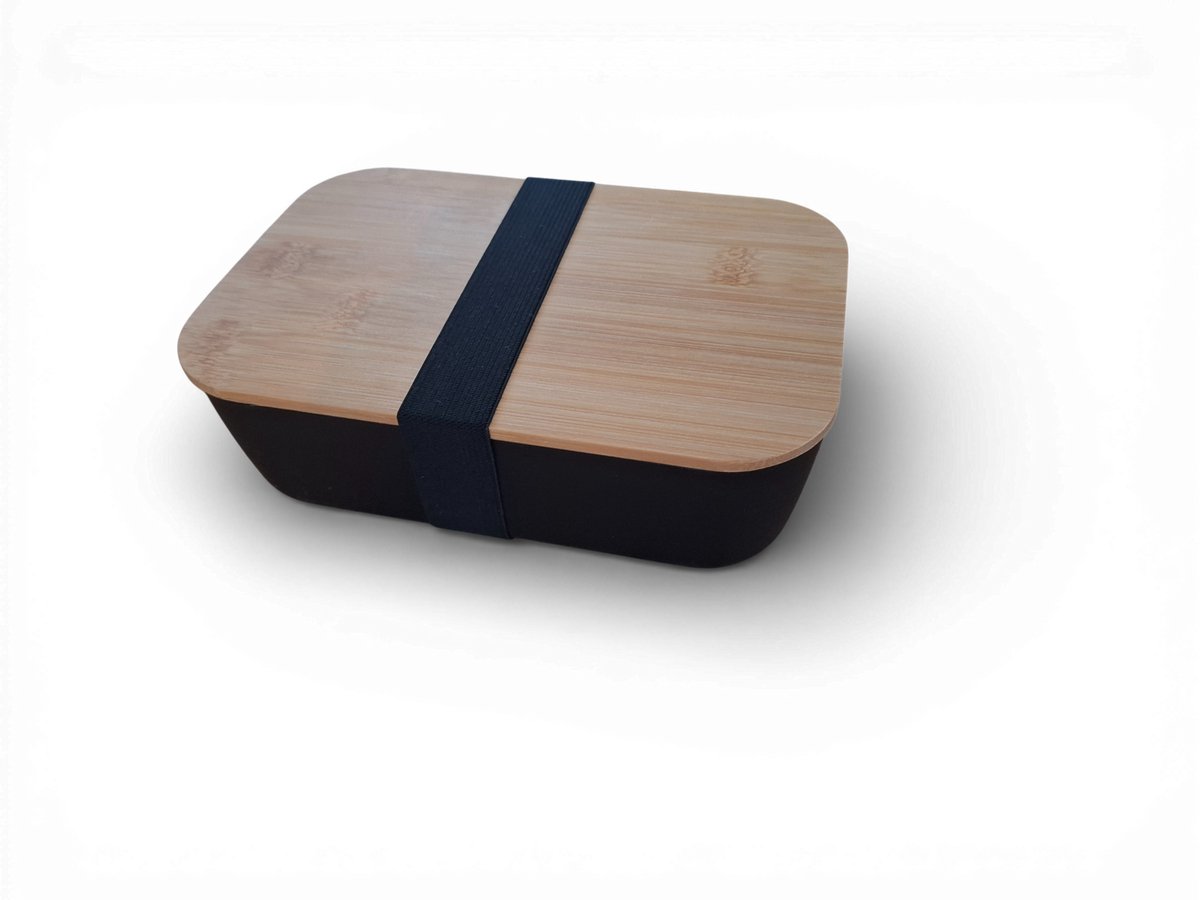 Lunchbox met bamboe deksel – Personaliseerbaar | Duurzaam & Stijlvol