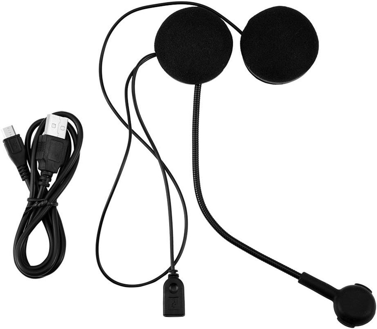 Draadloze Bluetooth HIFI Stereo oortelefoon met HD microfoon - Motorhelm headset 4.0 + EDR - Ondersteuning voor HD communicatie - Tot 8 Uur Werk .