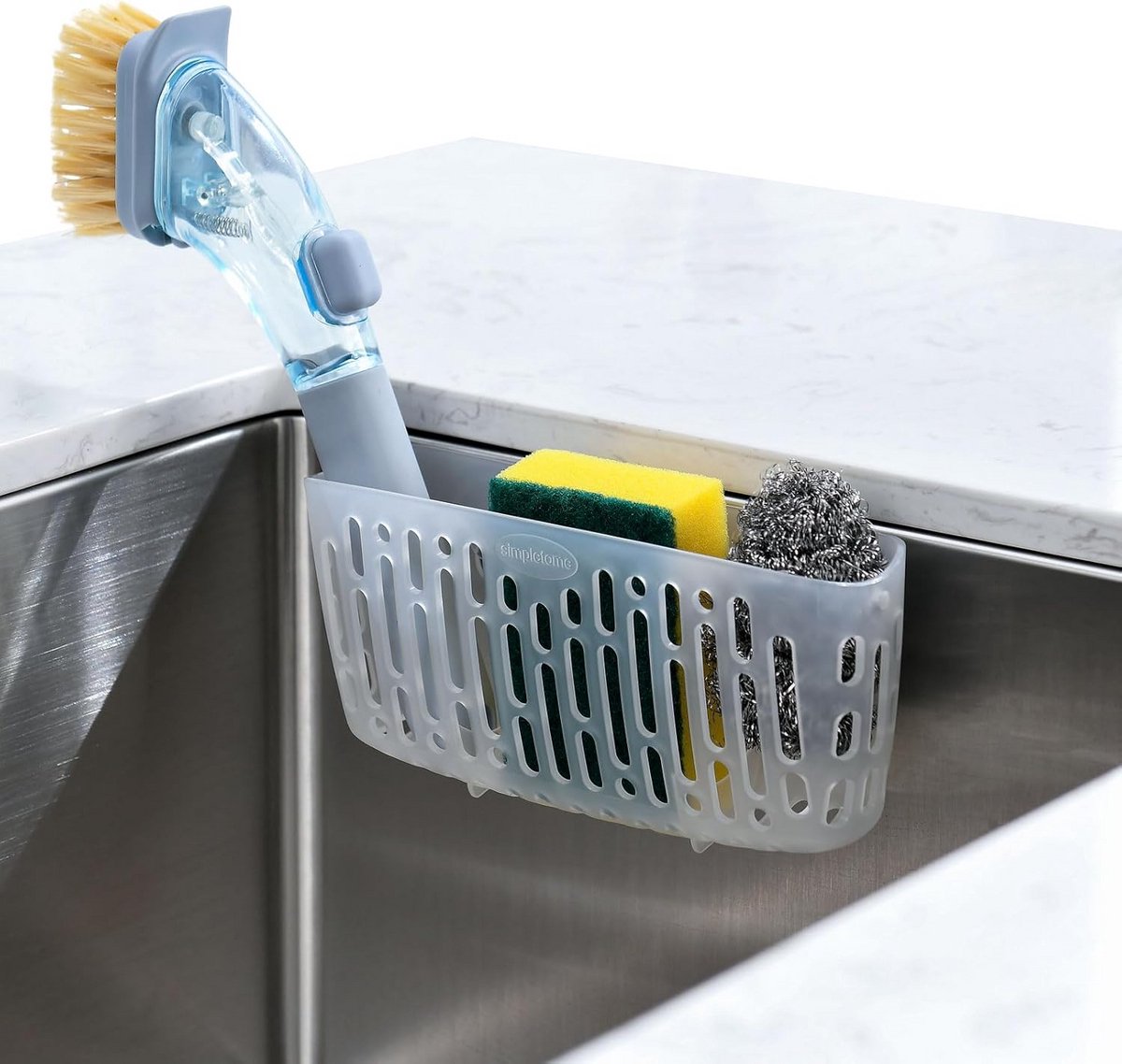 Sponshouder voor de Gootsteen met Sterke Zuignappen - Keuken Organizer