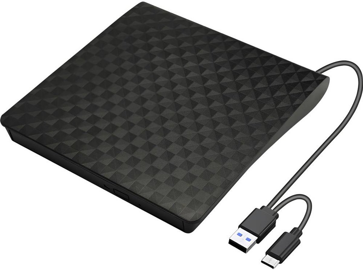 Xlyne Externe Blu-ray brander USB-A, USB-C, USB-A 2.0 Zwart