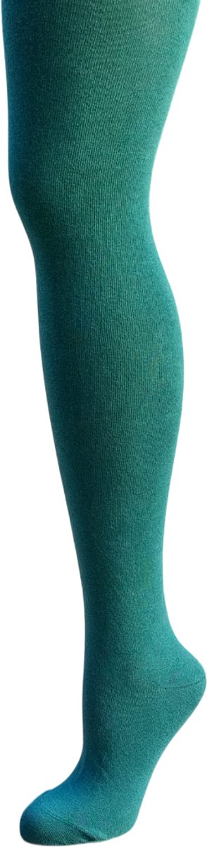 Bonnie Doon Biologisch Katoenen Maillot Dames Petrol maat 38/40 M - Uitstekende pasvorm - Gladde Naden - OEKO-TEX gecertificeerd - Bio Cotton Tights - Duurzaam en Huidvriendelijk Bio Katoen - Groen/Blauw - Petrol - BP051900.459