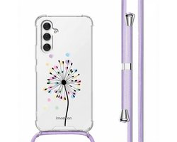 imoshion Hoesje - Geschikt voor Samsung Galaxy A54 (5G) - Design Hoesje met Koord - Sandstone Dandelion