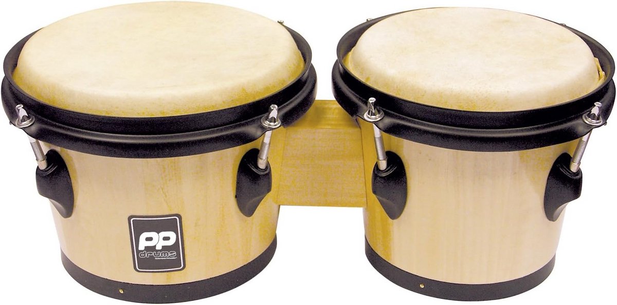 Bongo Set Natuurlijk Hout Inclusief Stem M sleutel