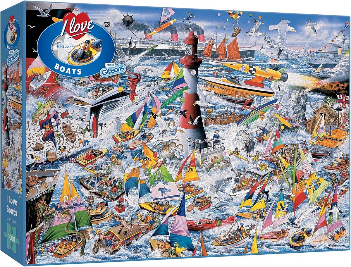 Legpuzzel: I Love Boats - 1000 stukjes