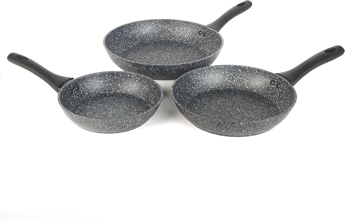 3-Delige Koekenpan Set met Antiaanbaklaag - 20, 24 & 28 cm